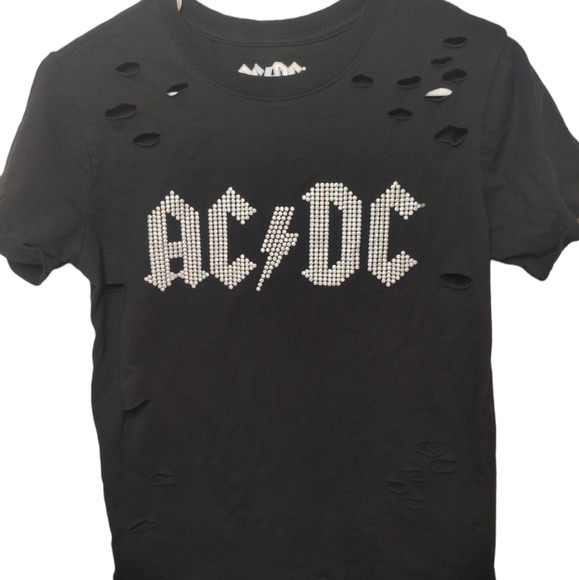Tops | Ac Dc Distressed Tshirt | Poshmark